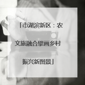 市湖滨新区：农文旅融合擘画乡村振兴新图景