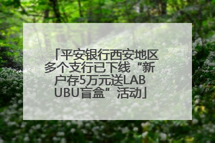 平安银行西安地区多个支行已下线“新户存5万元送LABUBU盲盒”活动