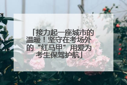 接力起一座城市的温暖！坚守在考场外的“红马甲”用爱为考生保驾护航