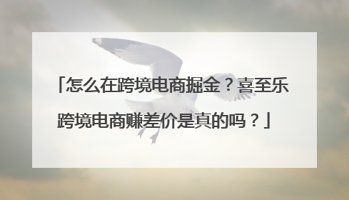 怎么在跨境电商掘金？喜至乐跨境电商赚差价是真的吗？