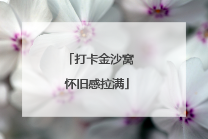 打卡金沙窝 怀旧感拉满