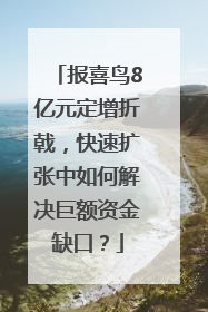 报喜鸟8亿元定增折戟，快速扩张中如何解决巨额资金缺口？