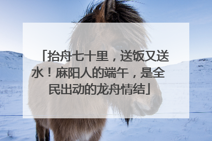 抬舟七十里，送饭又送水！麻阳人的端午，是全民出动的龙舟情结
