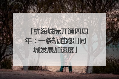 杭海城际开通四周年：一条轨道跑出同城发展加速度