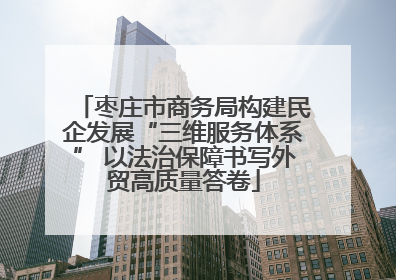 枣庄市商务局构建民企发展“三维服务体系” 以法治保障书写外贸高质量答卷