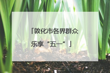 敦化市各界群众乐享“五一”