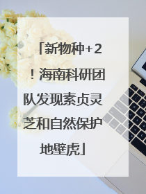 新物种+2！海南科研团队发现素贞灵芝和自然保护地壁虎