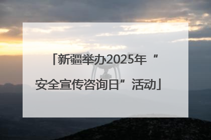 新疆举办2025年“安全宣传咨询日”活动