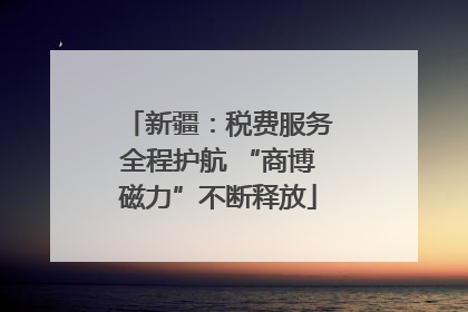 新疆：税费服务全程护航 “商博磁力”不断释放