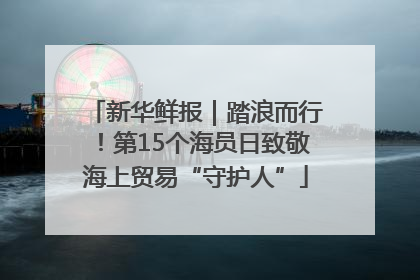 新华鲜报｜踏浪而行！第15个海员日致敬海上贸易“守护人”