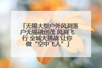 无锡大型户外风洞落户无锡融创茂 风洞飞行 全城大挑战 让你做“空中飞人”