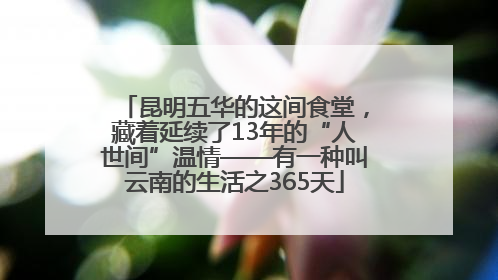 昆明五华的这间食堂，藏着延续了13年的“人世间”温情——有一种叫云南的生活之365天