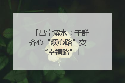 昌宁漭水：干群齐心“烦心路”变“幸福路”
