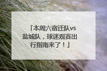 本周六宿迁队vs盐城队，球迷观赛出行指南来了！