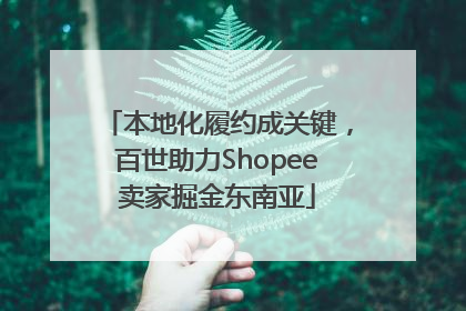 本地化履约成关键，百世助力Shopee卖家掘金东南亚