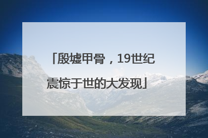殷墟甲骨，19世纪震惊于世的大发现