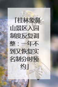 桂林象鼻山景区入园制度反复调整：一年不到又恢复实名制分时预约