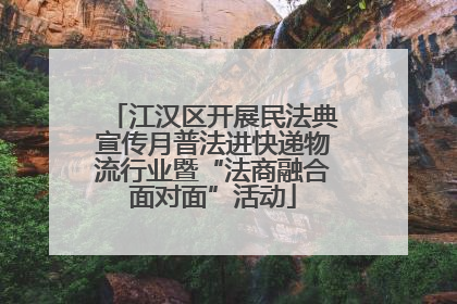江汉区开展民法典宣传月普法进快递物流行业暨“法商融合面对面”活动
