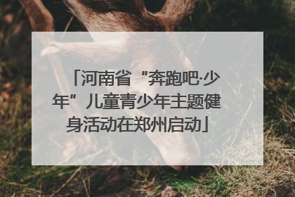 河南省“奔跑吧·少年”儿童青少年主题健身活动在郑州启动