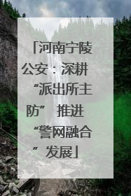 河南宁陵公安：深耕“派出所主防” 推进“警网融合”发展
