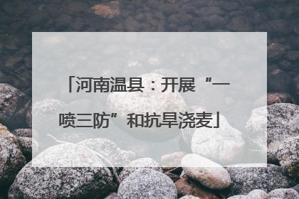河南温县：开展“一喷三防”和抗旱浇麦