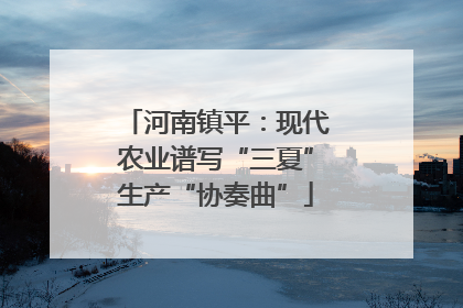 河南镇平：现代农业谱写“三夏”生产“协奏曲”