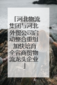 河北物流集团与河北外贸公司启动整合重组 加快培育全省商贸物流龙头企业