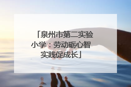 泉州市第二实验小学：劳动砺心智实践促成长