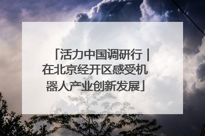 活力中国调研行｜在北京经开区感受机器人产业创新发展