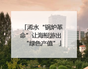 浠水“锅炉革命”让海鳗游出“绿色产值”