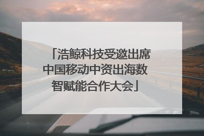 浩鲸科技受邀出席中国移动中资出海数智赋能合作大会