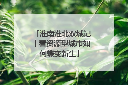 淮南淮北双城记丨看资源型城市如何蝶变新生