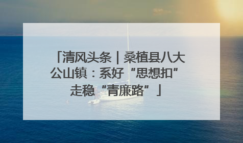 清风头条｜桑植县八大公山镇：系好“思想扣” 走稳“青廉路”
