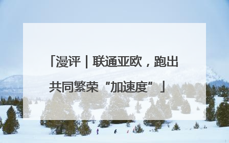 漫评｜联通亚欧，跑出共同繁荣“加速度”