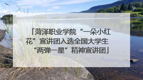 菏泽职业学院“一朵小红花”宣讲团入选全国大学生“两弹一星”精神宣讲团