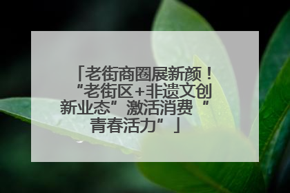 老街商圈展新颜！“老街区+非遗文创新业态”激活消费“青春活力”