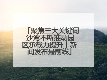 聚焦三大关键词 沙湾不断推动园区承载力提升丨新闻发布最前线