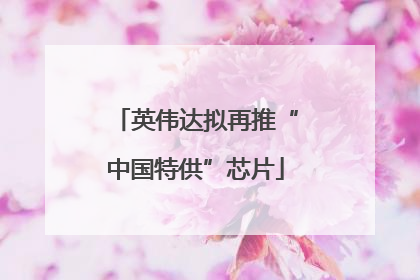 英伟达拟再推“中国特供”芯片