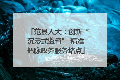 范县人大：创新“沉浸式监督” 精准把脉政务服务堵点