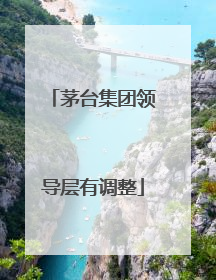 茅台集团领导层有调整