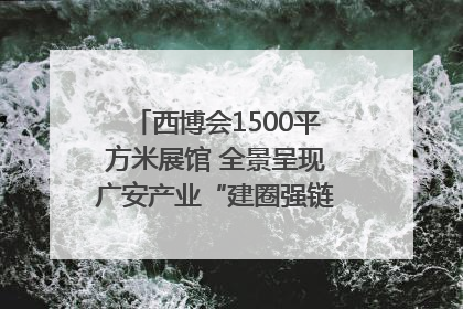 西博会1500平方米展馆 全景呈现广安产业“建圈强链”｜西博视界