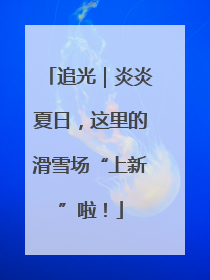 追光｜炎炎夏日，这里的滑雪场“上新”啦！