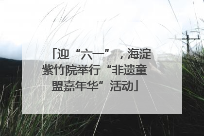 迎“六一”，海淀紫竹院举行“非遗童盟嘉年华”活动