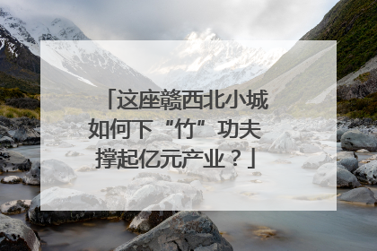 这座赣西北小城如何下“竹”功夫撑起亿元产业？