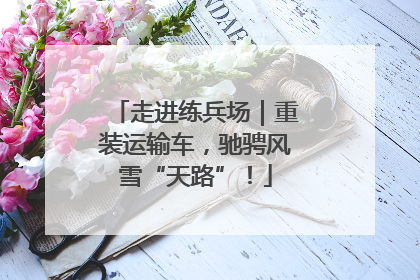 走进练兵场｜重装运输车，驰骋风雪“天路”！