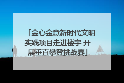 金心金意新时代文明实践项目走进楼宇 开展垂直攀登挑战赛