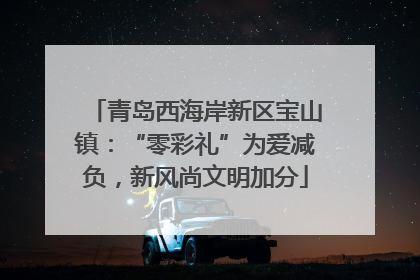 青岛西海岸新区宝山镇：“零彩礼”为爱减负，新风尚文明加分