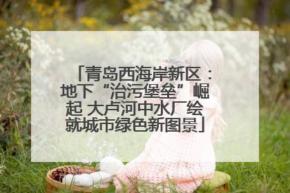 青岛西海岸新区：地下“治污堡垒”崛起 大卢河中水厂绘就城市绿色新图景
