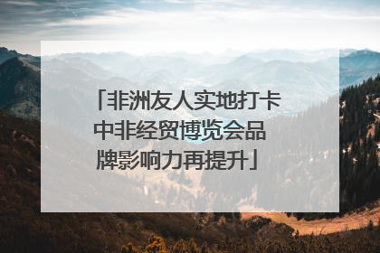 非洲友人实地打卡 中非经贸博览会品牌影响力再提升