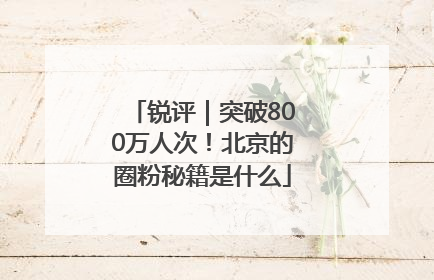 锐评｜突破800万人次！北京的圈粉秘籍是什么